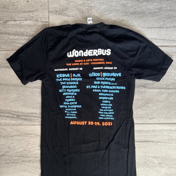 Bella Canvas Tops - Rare WonderBus Music Festival 2019 Bands Lineup Vintage Unisex T-Shirt 🎸🤘🏼